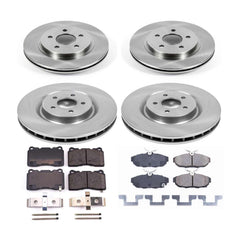 Power Stop KOE4148 Autospecialty - 1-Click Daily Driver Brake Kits (Front And Rear) for 2011-2014 Ford Mustang product image