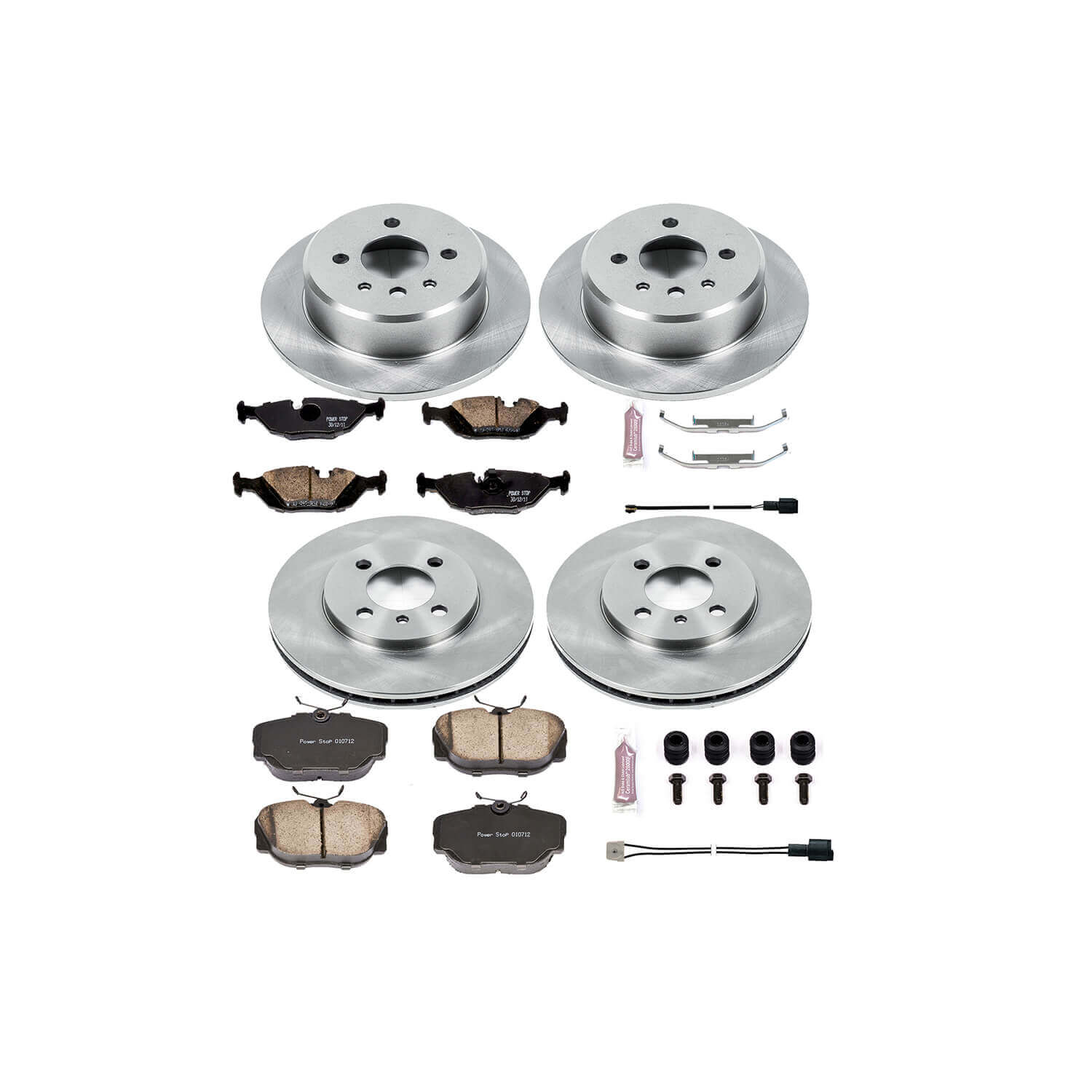 Power Stop KOE4167 Autospecialty - 1-Click Daily Driver Brake Kits (Front And Rear) for 1984-1992 BMW 318I product image