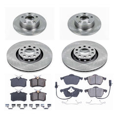 Power Stop KOE4197 Autospecialty - 1-Click Daily Driver Brake Kits (Front And Rear) for 1999-2004 Audi A6 Quattro product image