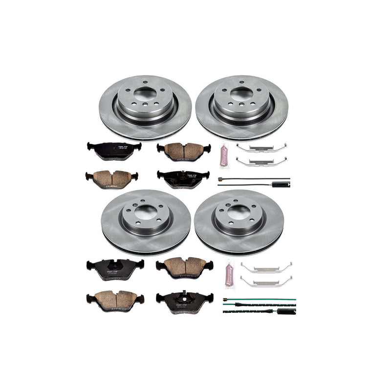 Power Stop KOE4229 Autospecialty - 1-Click Daily Driver Brake Kits (Front And Rear) for 1995-1999 BMW M3 product image