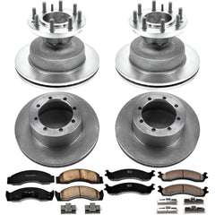 Power Stop KOE4233 Autospecialty 1-Click Daily Driver Front And Rear Pad And Rotor Kit for 2001-2002 Ford E-450 Econoline Super Duty product image