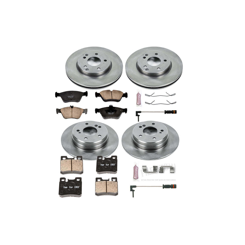 Power Stop KOE4247 Autospecialty - 1-Click Daily Driver Brake Kits (Front And Rear) for 1996-2000 Mercedes-Benz E300 product image