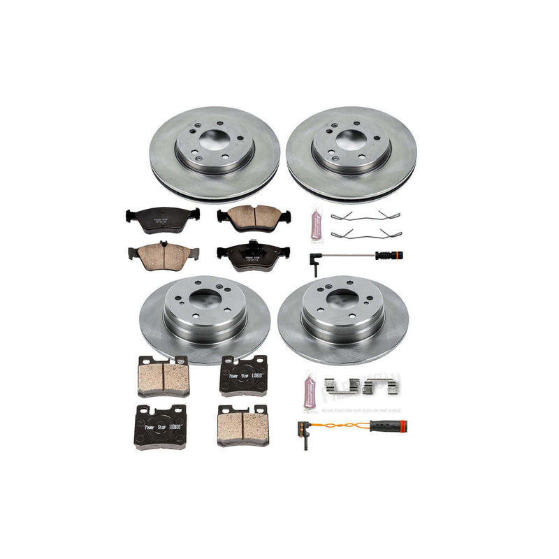 Power Stop KOE4248 Autospecialty - 1-Click Daily Driver Brake Kits (Front And Rear) for 1996-2000 Mercedes-Benz C280 product image