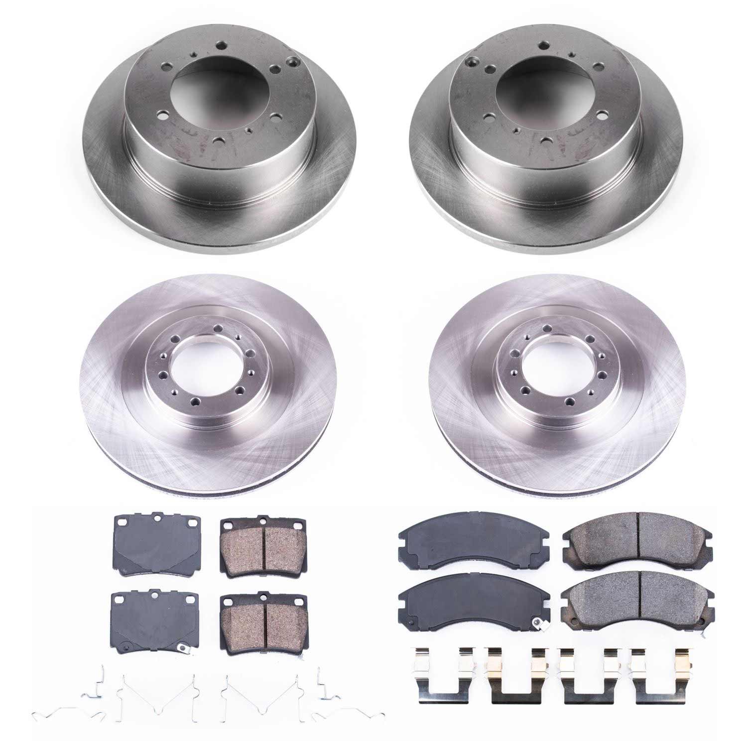 Power Stop KOE4252 Autospecialty 1-Click Daily Driver Front And Rear Brake Kit for 2000-2004 Mitsubishi Montero Sport product image