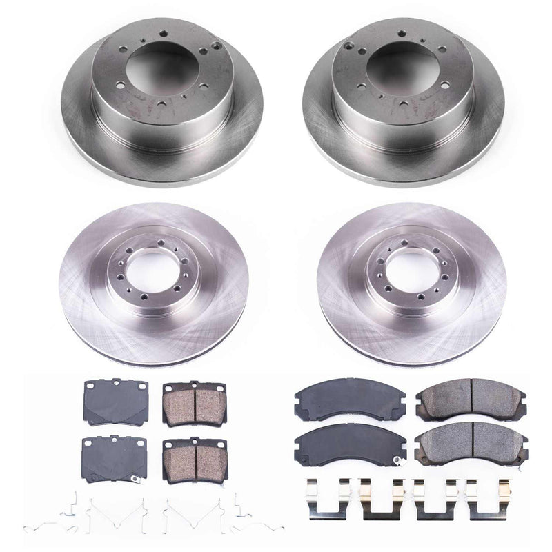 Power Stop KOE4252 Autospecialty 1-Click Daily Driver Front And Rear Brake Kit for 2000-2004 Mitsubishi Montero Sport product image