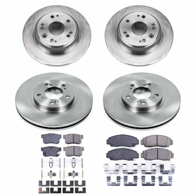 Power Stop KOE4271 Autospecialty 1-Click Daily Driver Front And Rear Brake Kit for 2002-2004 Acura Rl product image