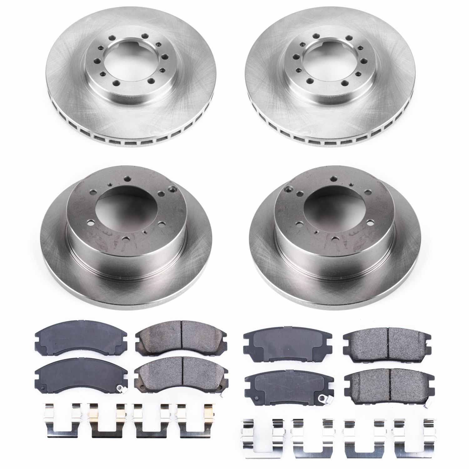 Power Stop KOE4305 Autospecialty 1-Click Daily Driver Front And Rear Brake Kit for 1991-1996 Mitsubishi Montero product image