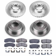 Power Stop KOE4305 Autospecialty 1-Click Daily Driver Front And Rear Brake Kit for 1991-1996 Mitsubishi Montero product image