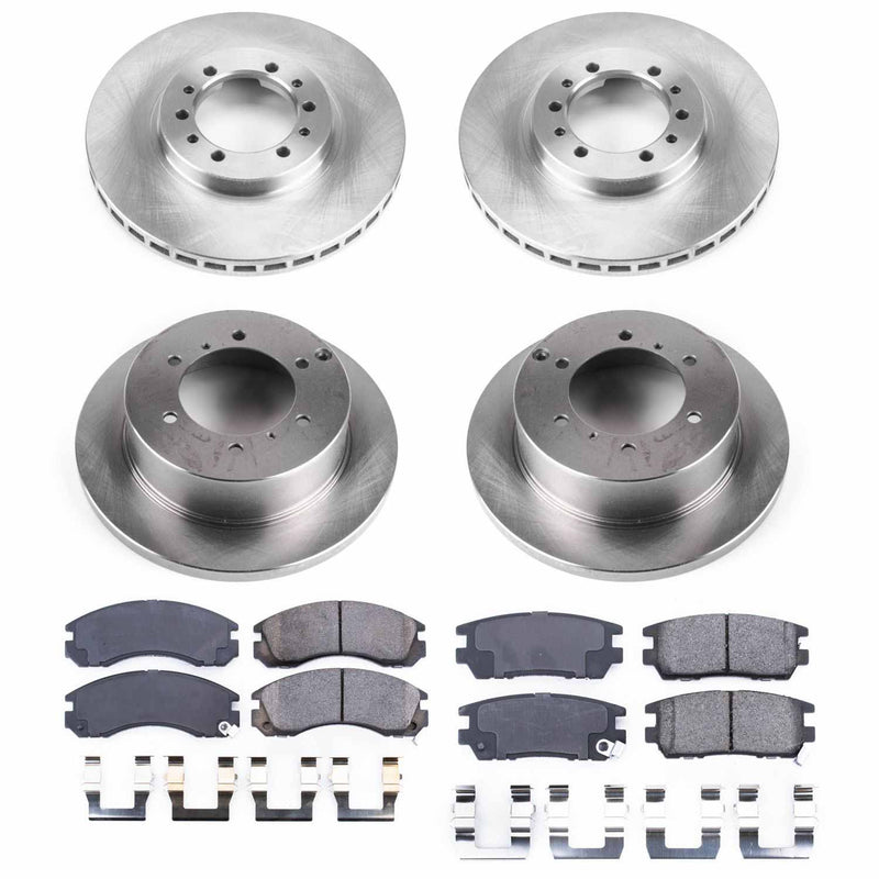 Power Stop KOE4305 Autospecialty 1-Click Daily Driver Front And Rear Brake Kit for 1991-1996 Mitsubishi Montero product image