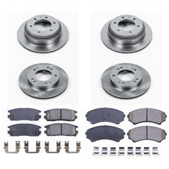 Power Stop KOE4311 Autospecialty - 1-Click Daily Driver Brake Kits (Front And Rear) for 2001-2004 Honda Passport product image
