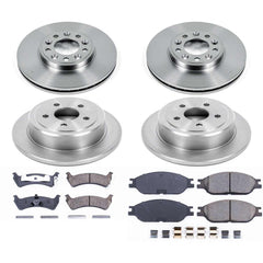 Power Stop KOE4355 Autospecialty 1-Click Daily Driver Front And Rear Brake Kit for 1999-2003 Ford Windstar Rear Disc product image