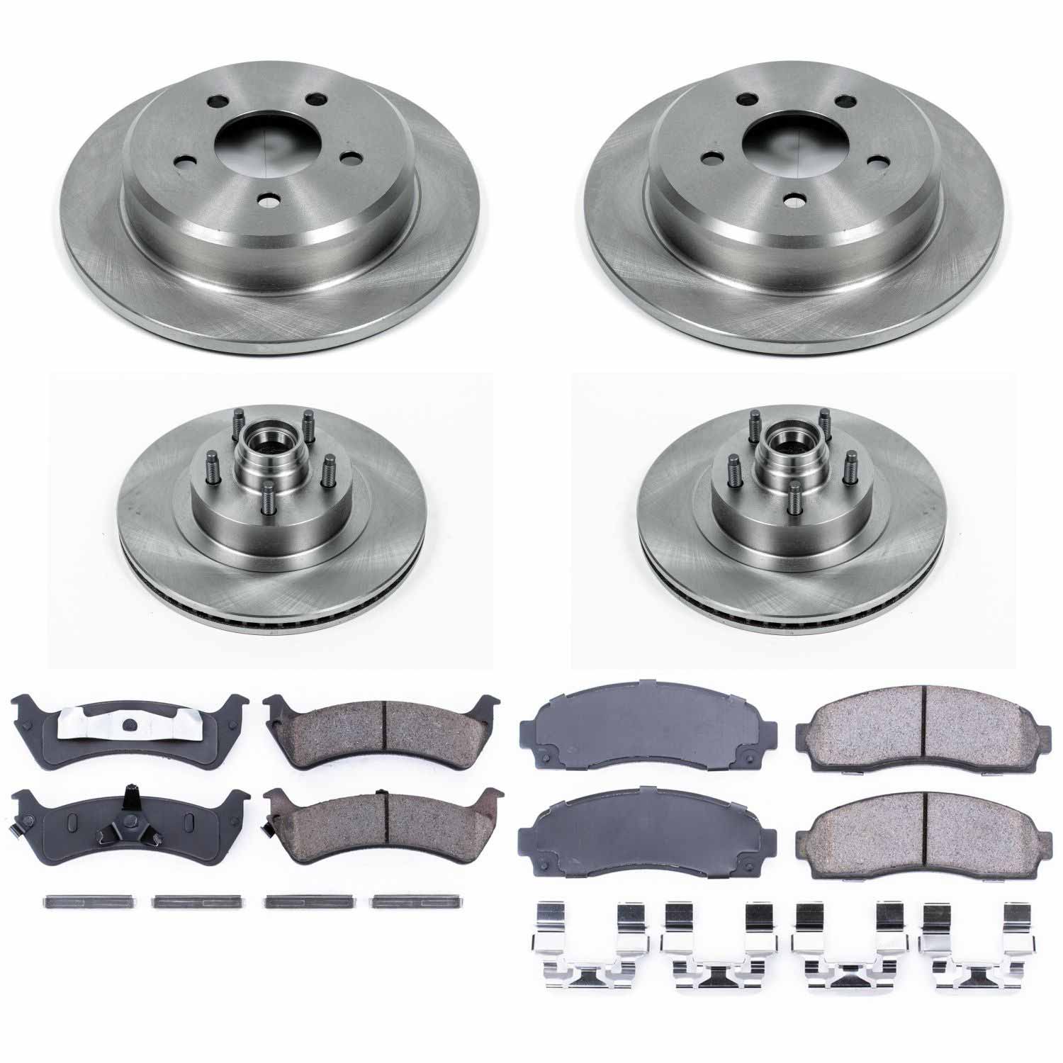 Power Stop KOE4356 Autospecialty - 1-Click Daily Driver Brake Kits (Front And Rear) for 2001-2002 Ford Explorer Sport product image