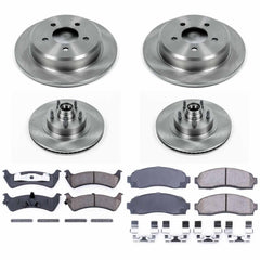 Power Stop KOE4356 Autospecialty - 1-Click Daily Driver Brake Kits (Front And Rear) for 2001-2002 Ford Explorer Sport product image