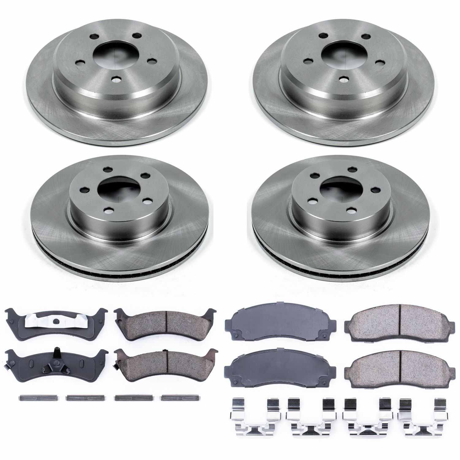 Power Stop KOE4357 Autospecialty - 1-Click Daily Driver Brake Kits (Front And Rear) for 2001-2002 Ford Explorer Sport product image