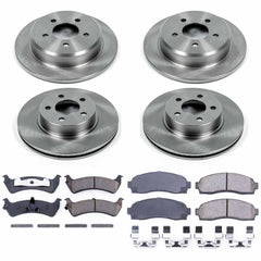 Power Stop KOE4357 Autospecialty - 1-Click Daily Driver Brake Kits (Front And Rear) for 2001-2002 Ford Explorer Sport product image