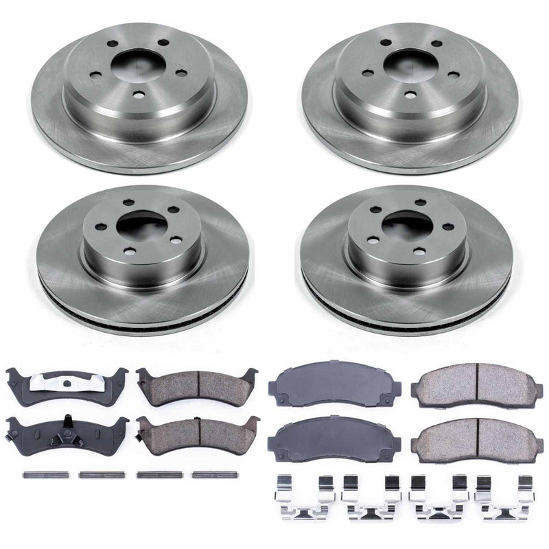 Power Stop KOE4357 Autospecialty - 1-Click Daily Driver Brake Kits (Front And Rear) for 2001-2002 Ford Explorer Sport product image