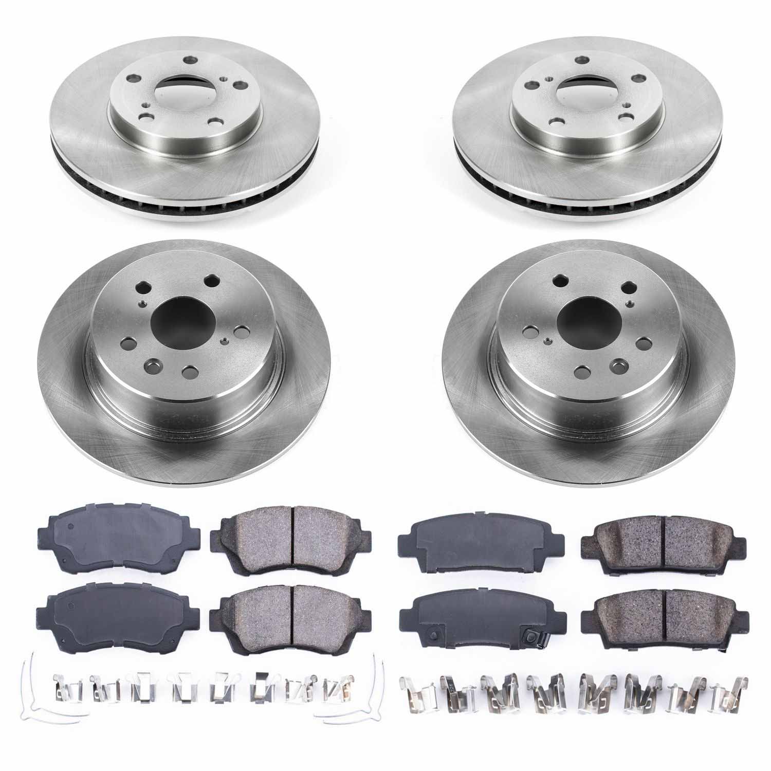 Power Stop KOE4359 Autospecialty - 1-Click Daily Driver Brake Kits (Front And Rear) for 1995-1997 Toyota Avalon product image