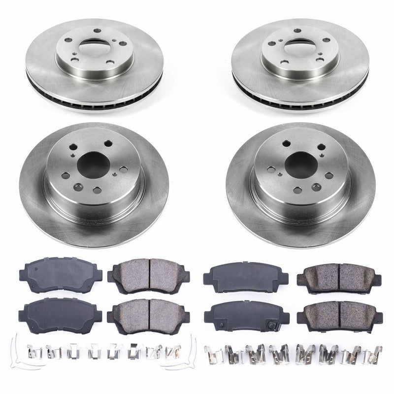 Power Stop KOE4359 Autospecialty - 1-Click Daily Driver Brake Kits (Front And Rear) for 1995-1997 Toyota Avalon product image
