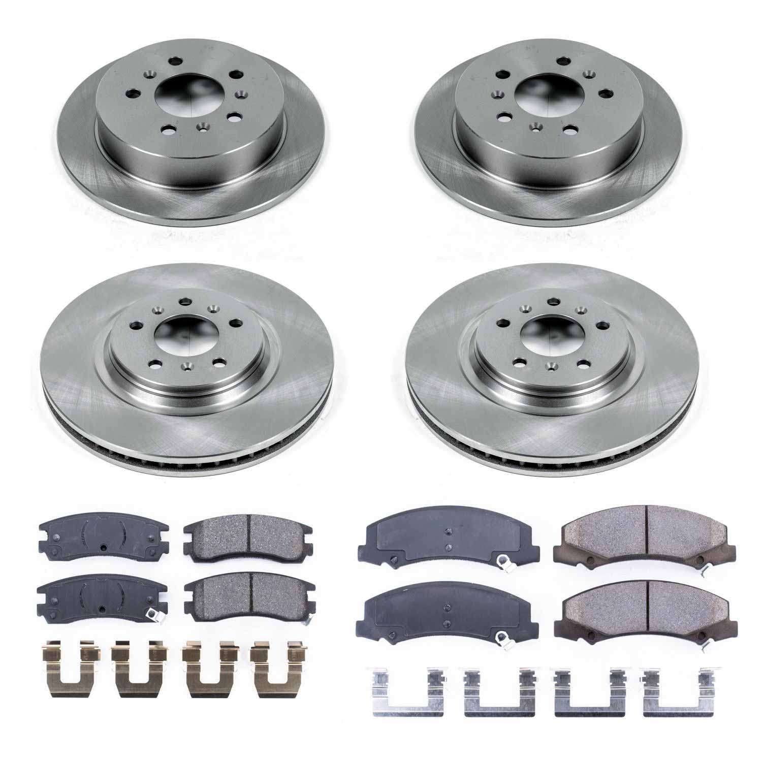 Power Stop KOE4377 Autospecialty - 1-Click Daily Driver Brake Kits (Front And Rear) for 2008-2009 Buick Allure product image