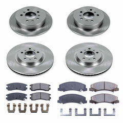 Power Stop KOE4377 Autospecialty - 1-Click Daily Driver Brake Kits (Front And Rear) for 2008-2009 Buick Allure product image