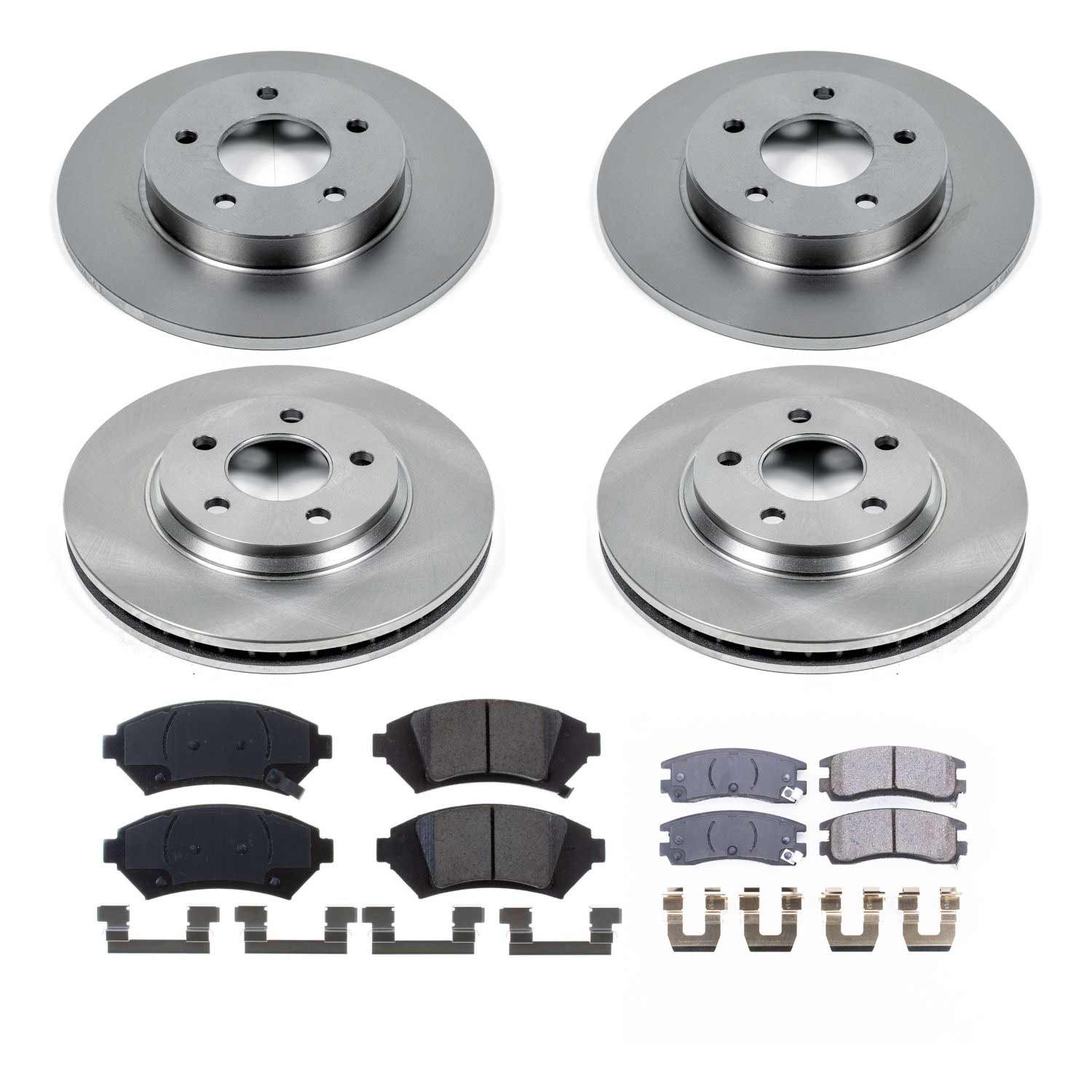 Power Stop KOE4379 Autospecialty - 1-Click Daily Driver Brake Kits (Front And Rear) for 2005 Buick Lesabre product image