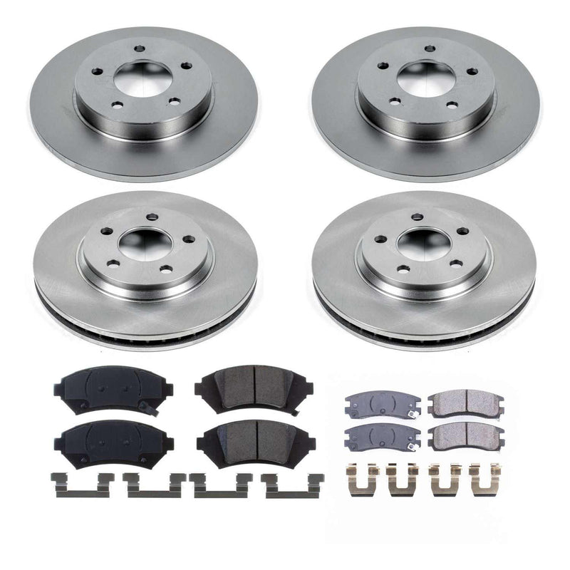 Power Stop KOE4379 Autospecialty - 1-Click Daily Driver Brake Kits (Front And Rear) for 2005 Buick Lesabre product image