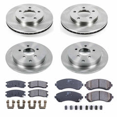 Power Stop KOE4382 Autospecialty - 1-Click Daily Driver Brake Kits (Front And Rear) for 2002-2007 Buick Rendezvous product image