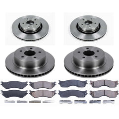 Power Stop KOE4385 Autospecialty - 1-Click Daily Driver Brake Kits (Front And Rear) for 2004 Dodge Ram 1500 product image