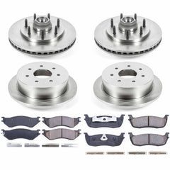 Power Stop KOE4390 Autospecialty - 1-Click Daily Driver Brake Kits (Front And Rear) for 1998-2004 Ford F-150 product image