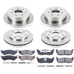 Power Stop KOE4391 Autospecialty - 1-Click Daily Driver Brake Kits (Front And Rear) for 1998-2004 Ford F-150 product image