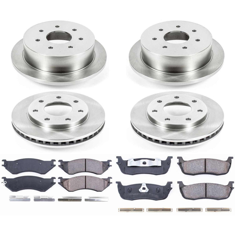 Power Stop KOE4391 Autospecialty - 1-Click Daily Driver Brake Kits (Front And Rear) for 1998-2004 Ford F-150 product image