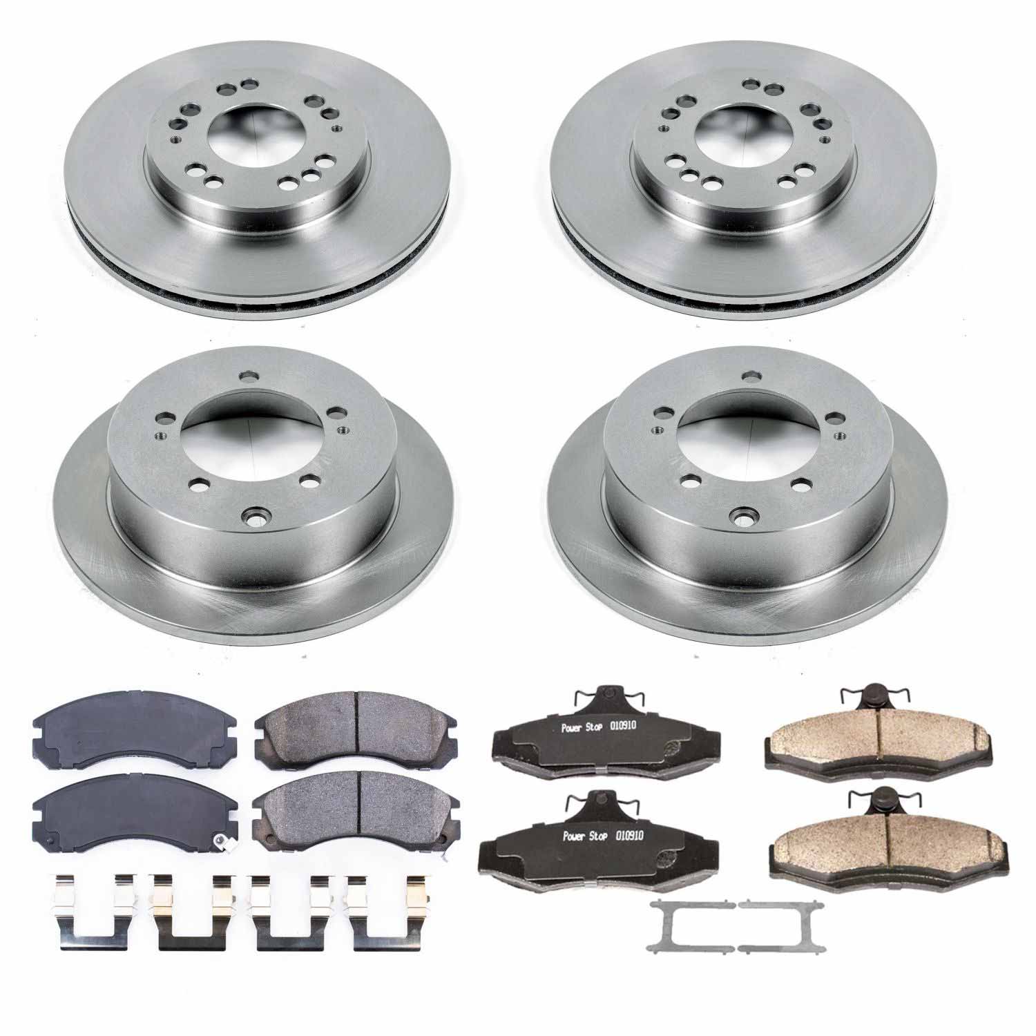 Power Stop KOE4396 Autospecialty - 1-Click Daily Driver Brake Kits (Front And Rear) for 1997-2004 Mitsubishi Diamante product image