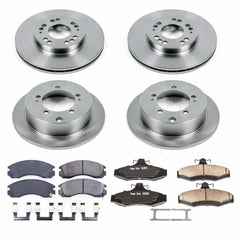 Power Stop KOE4396 Autospecialty - 1-Click Daily Driver Brake Kits (Front And Rear) for 1997-2004 Mitsubishi Diamante product image