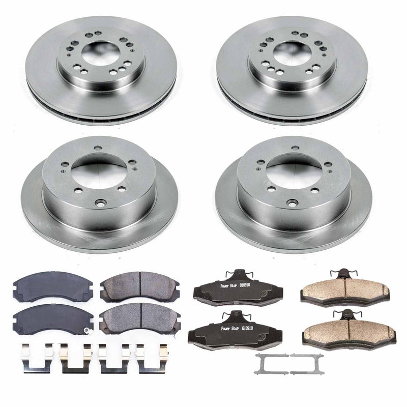 Power Stop KOE4396 Autospecialty - 1-Click Daily Driver Brake Kits (Front And Rear) for 1997-2004 Mitsubishi Diamante product image