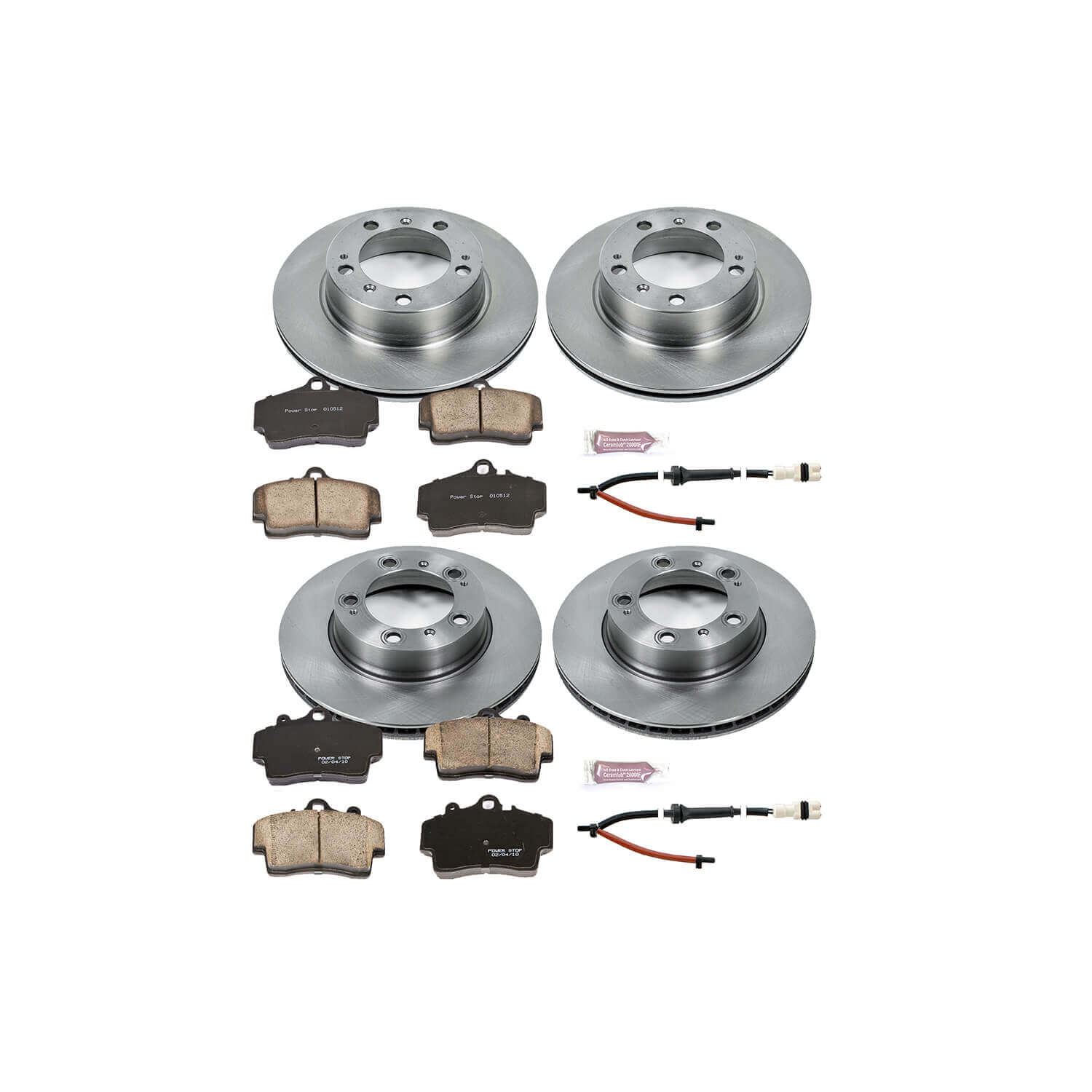 Power Stop KOE4406 Autospecialty - 1-Click Daily Driver Brake Kits (Front And Rear) for 1997-2004 Porsche Boxster product image