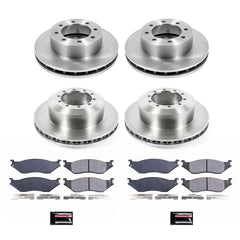 Power Stop KOE4416 Autospecialty 1-Click Daily Driver Front And Rear Brake Kit for 1999-2004 Ford E-550 Econoline Super Duty product image