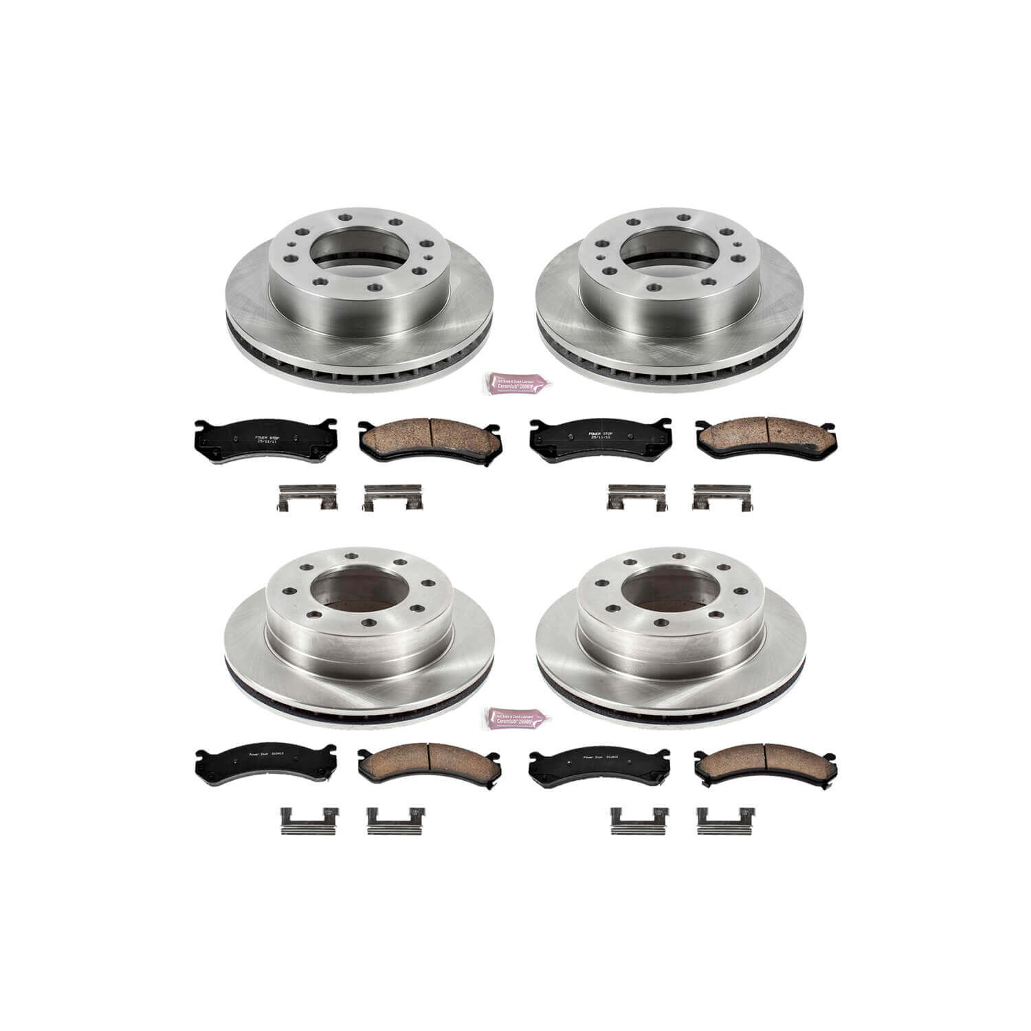 Power Stop KOE4423 Autospecialty - 1-Click Daily Driver Brake Kits (Front And Rear) for 2004 Chevrolet Silverado 2500 HD product image