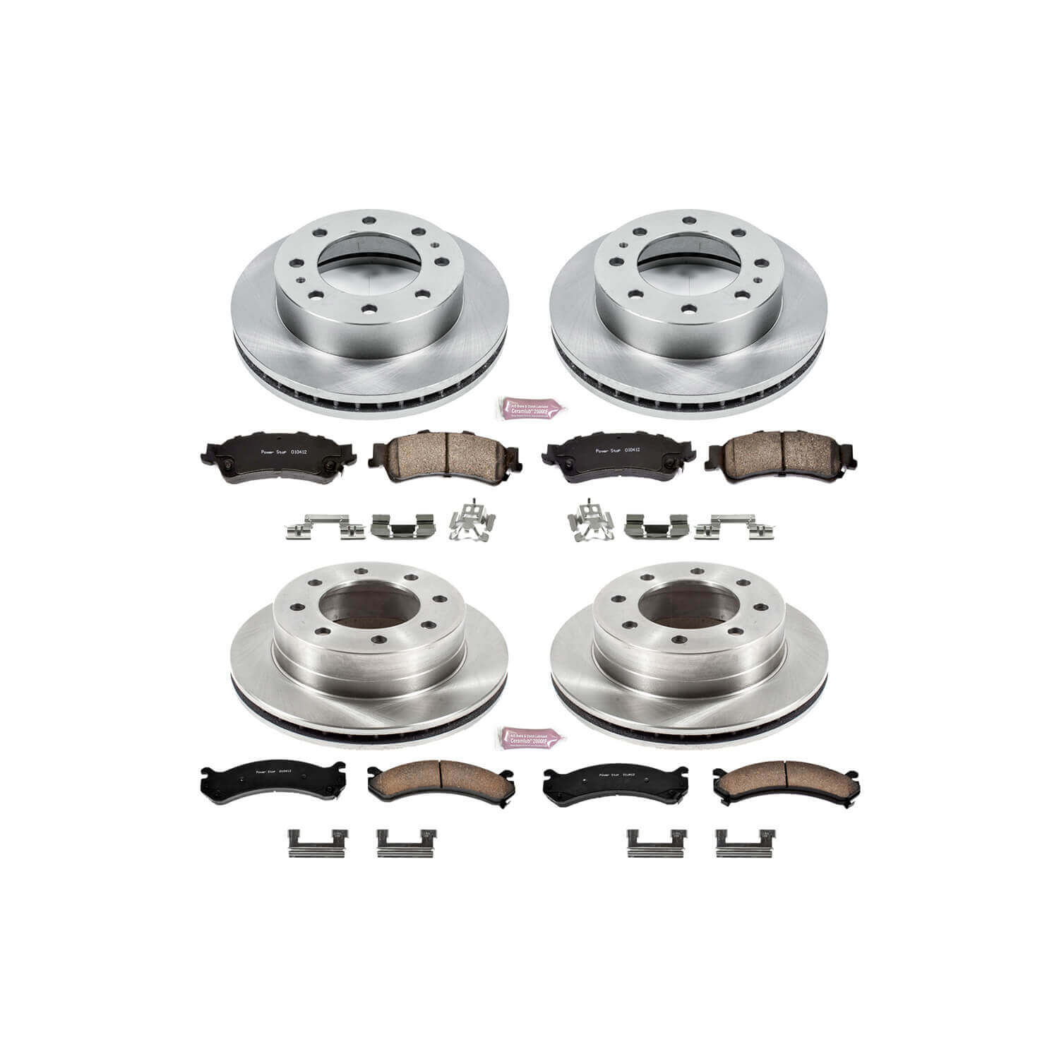 Power Stop KOE4426 Autospecialty - 1-Click Daily Driver Brake Kits (Front And Rear) for 2003-2005 Chevrolet Silverado 1500 HD product image