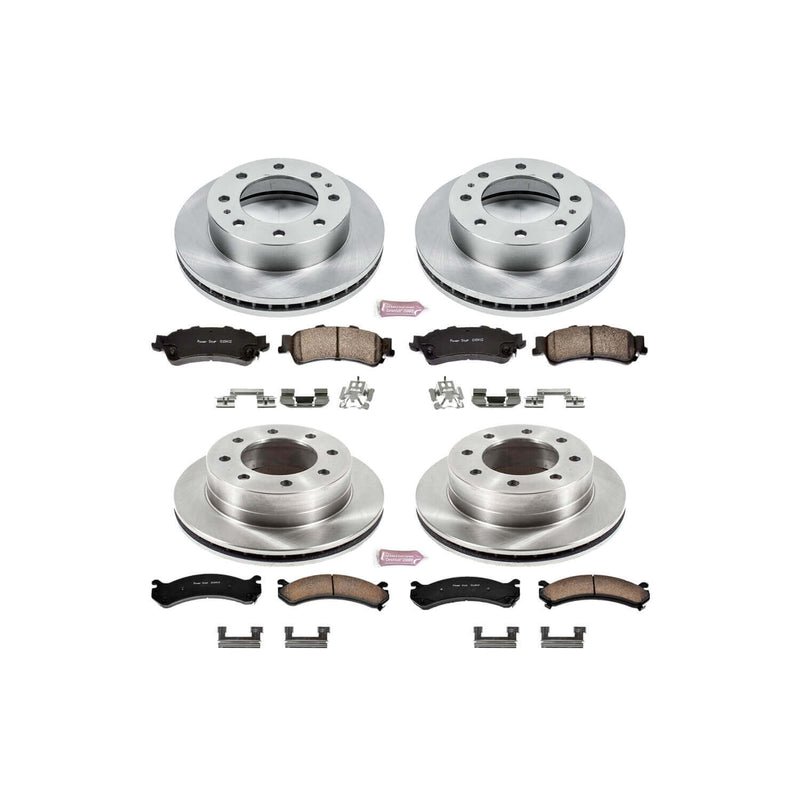 Power Stop KOE4426 Autospecialty - 1-Click Daily Driver Brake Kits (Front And Rear) for 2003-2005 Chevrolet Silverado 1500 HD product image