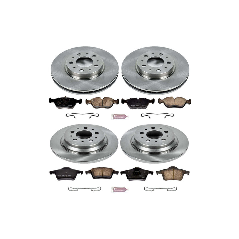 Power Stop KOE4427 Autospecialty - 1-Click Daily Driver Brake Kits (Front And Rear) for 2000 Volvo V70 product image