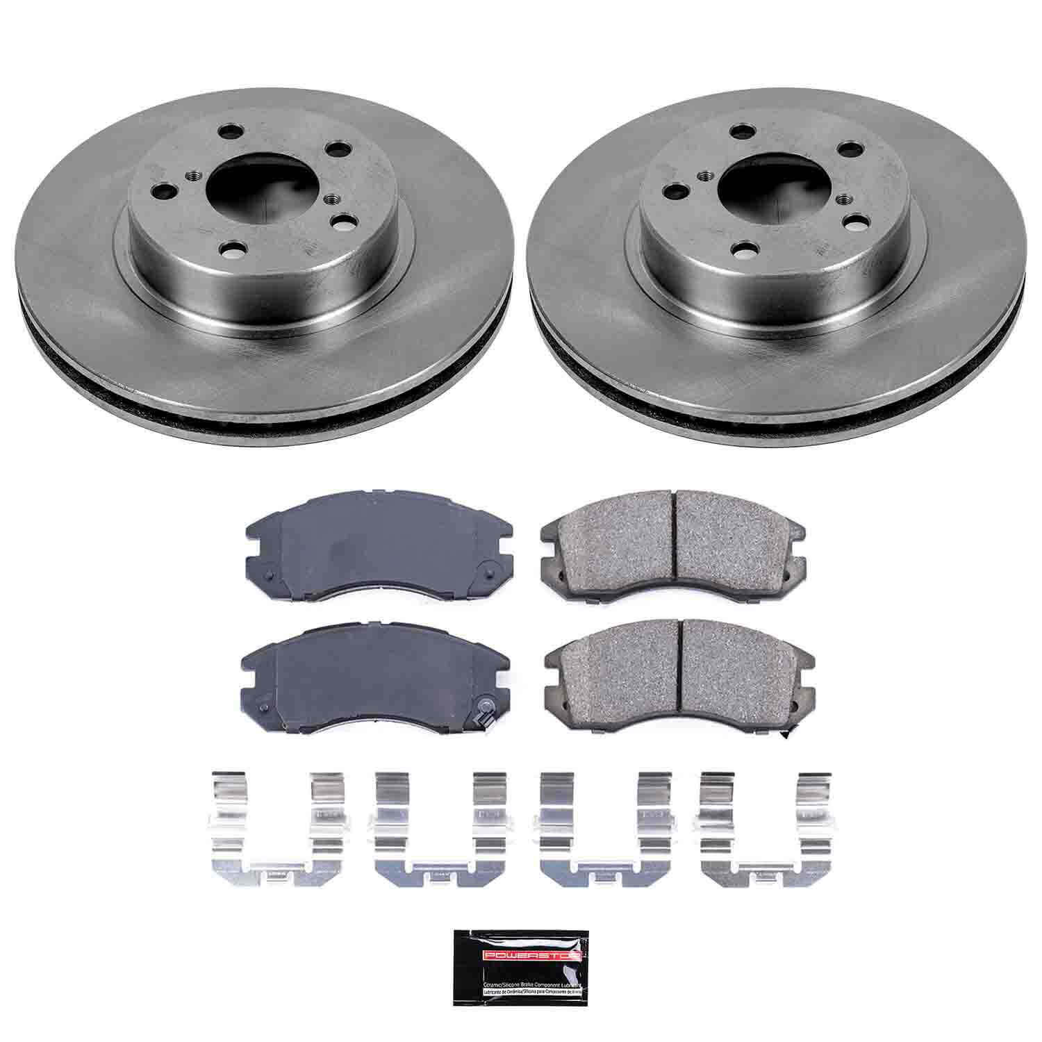 Power Stop KOE443 Autospecialty - 1-Click Daily Driver Brake Kits (Front) for 1990-1996 Subaru Impreza product image