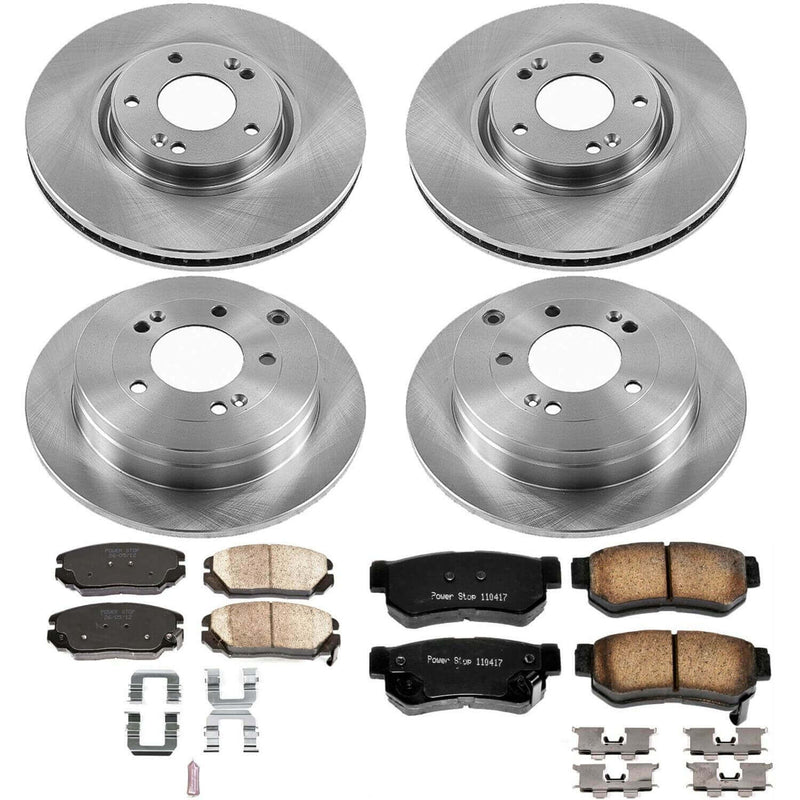 Power Stop KOE4440 Autospecialty 1-Click Daily Driver Front And Rear Pad And Rotor Kit for 2006-2009 Hyundai Azera product image
