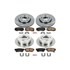 Power Stop KOE4442 Autospecialty - 1-Click Daily Driver Brake Kits (Front And Rear) for 2007-2010 Hyundai Elantra product image