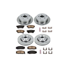 Power Stop KOE4447 Autospecialty - 1-Click Daily Driver Brake Kits (Front And Rear) for 2001-2004 Hyundai Santa Fe product image
