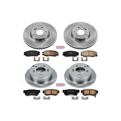 Power Stop KOE4450 Autospecialty 1-Click Daily Driver Front And Rear Brake Kit for 2003-2005 Hyundai XG350 product image