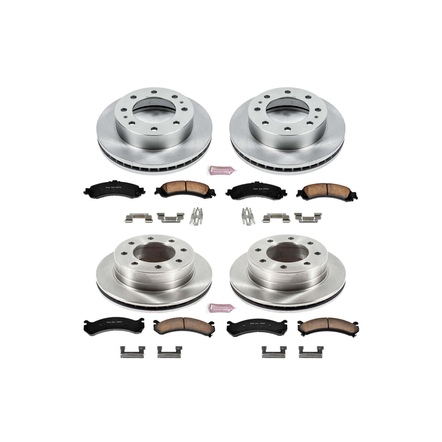 Power Stop KOE4454 Autospecialty - 1-Click Daily Driver Brake Kits (Front And Rear) for 2005 Chevrolet Silverado 1500 HD product image