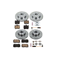 Power Stop KOE4455 Autospecialty - 1-Click Daily Driver Brake Kits (Front And Rear) for 2000-2003 Mercedes-Benz S430 product image