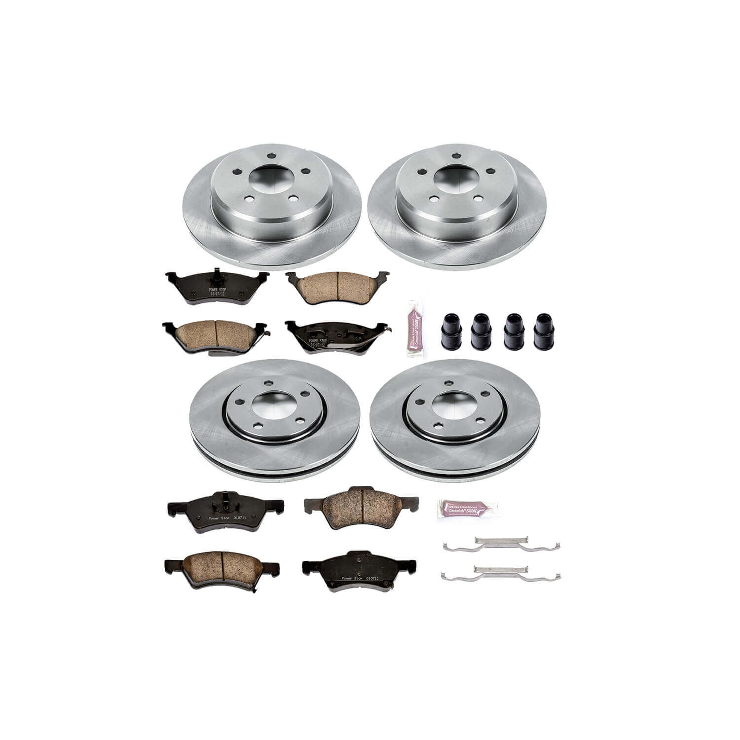 Power Stop KOE4458 Autospecialty - 1-Click Daily Driver Brake Kits (Front And Rear) for 2001-2007 Chrysler Town & Country product image