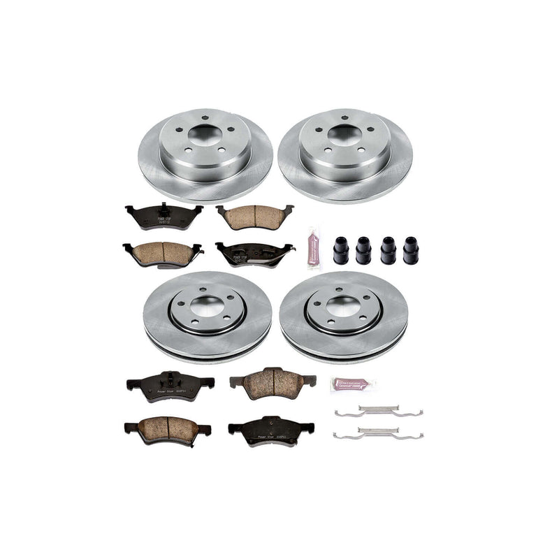 Power Stop KOE4458 Autospecialty - 1-Click Daily Driver Brake Kits (Front And Rear) for 2001-2007 Chrysler Town & Country product image
