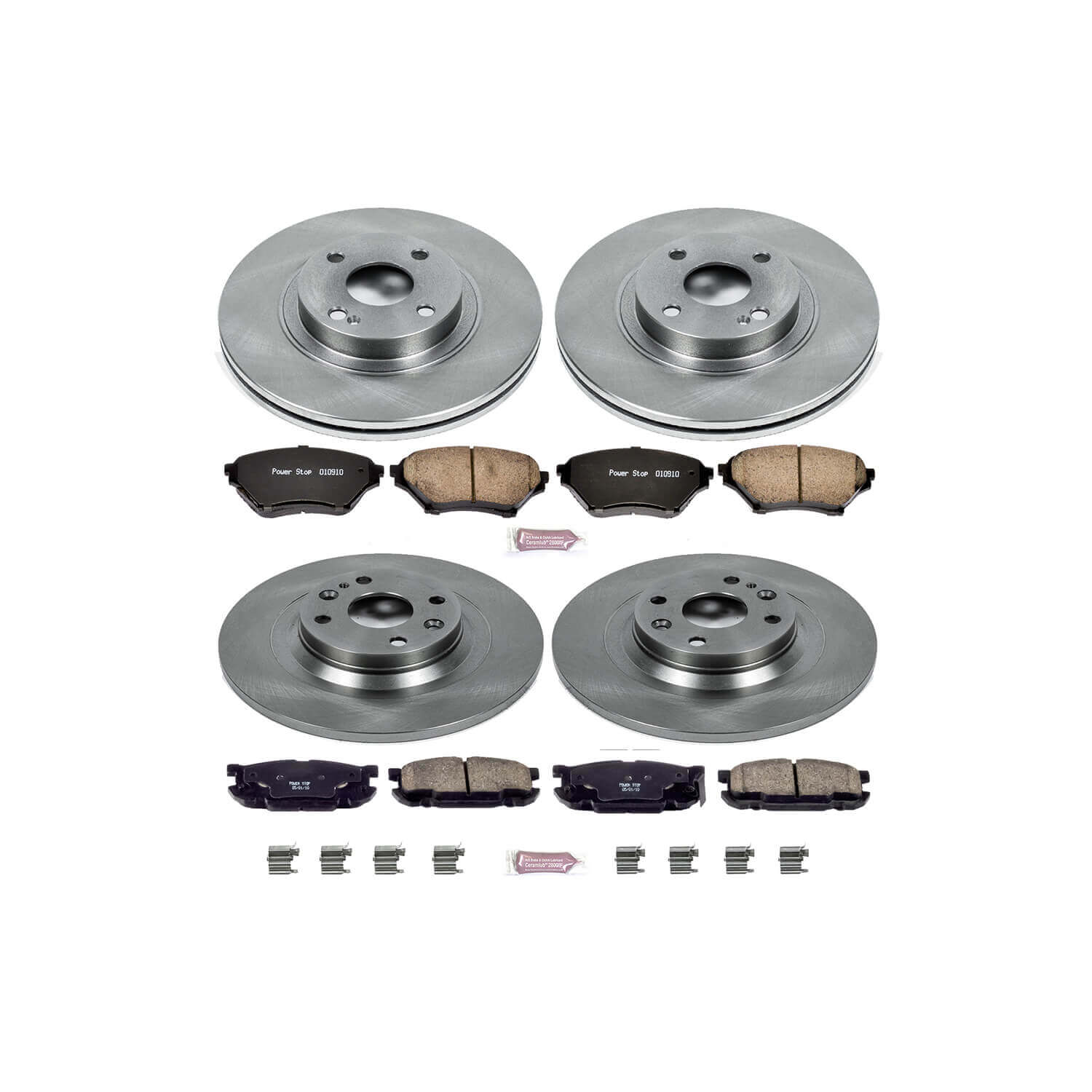 Power Stop KOE4468 Autospecialty - 1-Click Daily Driver Brake Kits (Front And Rear) for 2001-2005 Mazda Miata / MX-5 product image